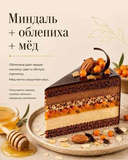 Миндаль, облепиха, мёд