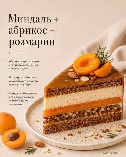 Миндаль, абрикос, розмарин