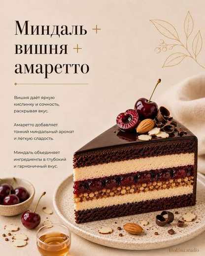 Миндаль, вишня, амаретто
