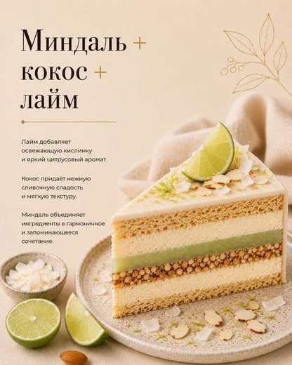Миндаль, лайм, кокос